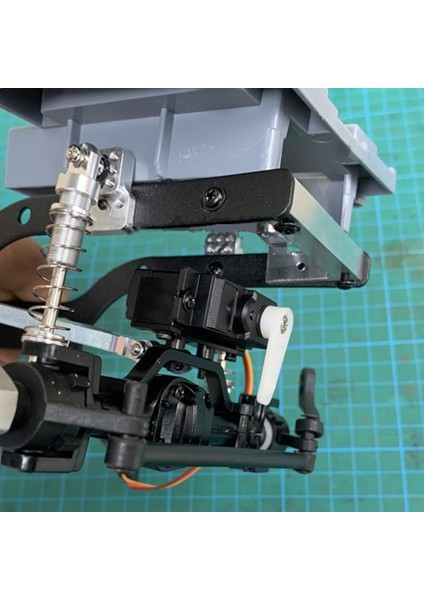 Wpl C14 C24 C24-1 C34 B14 B24 B16 B36 Mn D90 MN99S Rc Araba Yükseltme Parçaları Için Metal Tampon Montaj Braketi, Gümüş (Yurt Dışından)