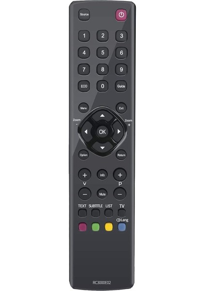 RC3000E02 Tcl Tv Için Uzaktan Kumandayı Değiştirin L19E4103 L40E3000F L40E5200F L46E5300F L48F3300F L24D3260F L24D3270 L32D3260 (Yurt Dışından)
