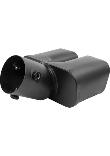 Giriş 63MM Çift Çıkışlı Araba Egzoz Ucu Paslanmaz Çelik Siyah Egzoz Uçları Susturucu Kuyruk Çift Boru Boru Uçları (Yurt Dışından)