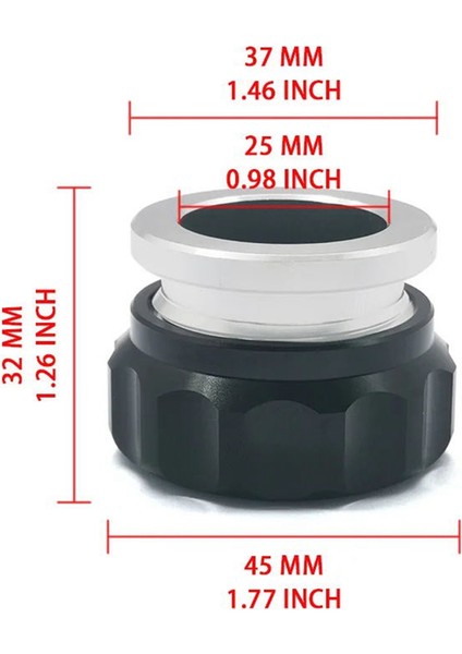 Dolum Boğazı Kapağında Alüminyum Kaynak Malzemesi Yağ Yakıt Su Tankı Siyah 1 Inç 25,4 mm (Yurt Dışından) fırsatları