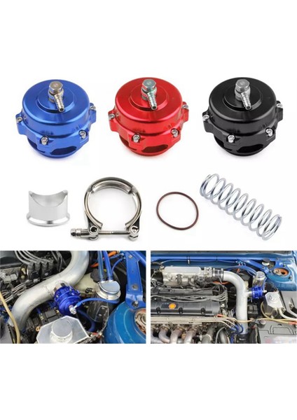 Araba Modifikasyonu 50MM Tahliye Vanası Kiti Türbin Basınç Tahliye Vanası Kiti Bov Türbin Havalandırma Vanası Siyah (Yurt Dışından) fırsatları