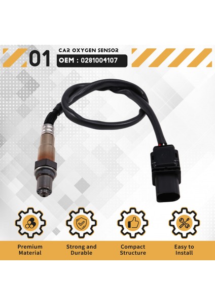 0281004107 O2 Oksijen Sensörü Hava Yakıt Oranı Sensörü Man Lc Tga Tgx Tgs Tgm Tgl 51154080001 2R0906261 Için Değiştirilir (Yurt Dışından)