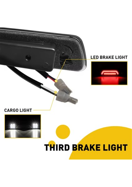 Kırmızı Beyaz LED Duman Üçüncü 3. Fren Lambası Ford F150 F-150 2009 2010 2011 2012 2013 2014 Aksesuarları Arka Arka Lamba (Yurt Dışından) fiyatları