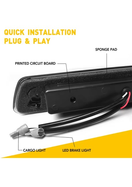 Kırmızı Beyaz LED Duman Üçüncü 3. Fren Lambası Ford F150 F-150 2009 2010 2011 2012 2013 2014 Aksesuarları Arka Arka Lamba (Yurt Dışından) indirimleri