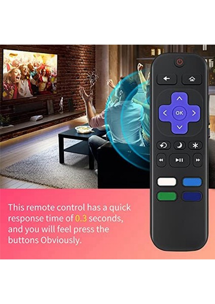 Yalnızca Rokus Tv Için Tv Uzaktan Kumandası Değiştirildi, Tcl Rokus/hisense Rokus/onn Rokus/ınsignia Rokus Serisi Akıllı Tv'lerle Uyumlu (Yurt Dışından) indirimleri