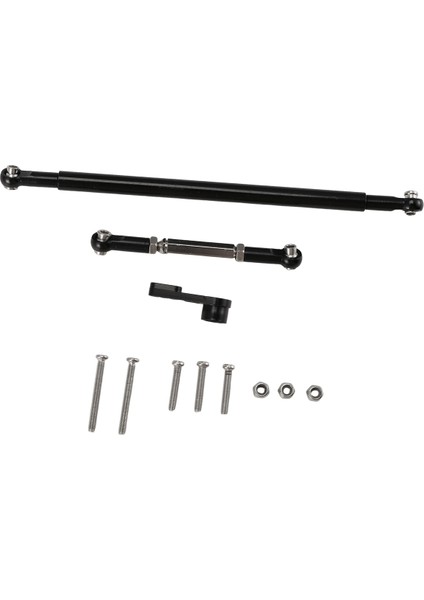 MN86S MN86 MN86KS MN86K Mn G500 Yükseltme Parçaları Metal Direksiyon Çekme Çubuğu Servo Bağlantı Çubuğu 1/12 Rc Araba Aksesuarları, Siyah (Yurt Dışından)