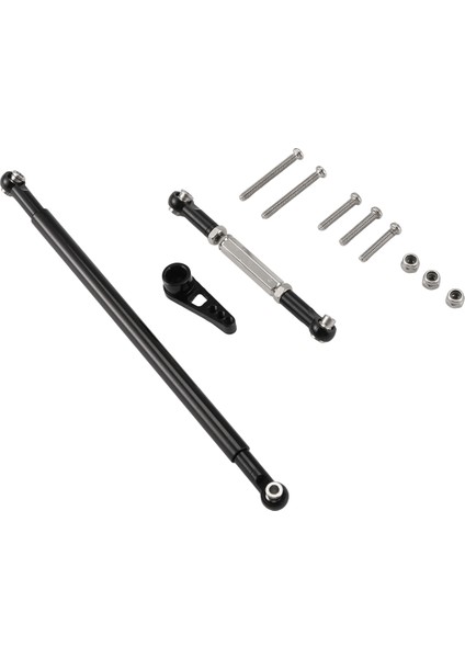 MN86S MN86 MN86KS MN86K Mn G500 Yükseltme Parçaları Metal Direksiyon Çekme Çubuğu Servo Bağlantı Çubuğu 1/12 Rc Araba Aksesuarları, Siyah (Yurt Dışından)