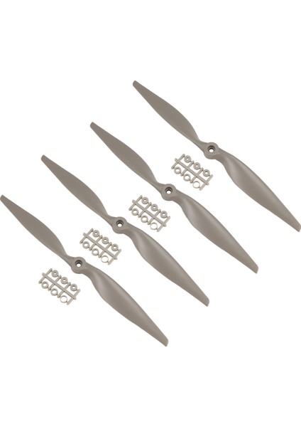 Uçak Için 4 Adet Rc Pervane Cw 12X6 Inç Adaptör Halkaları ile (Yurt Dışından)