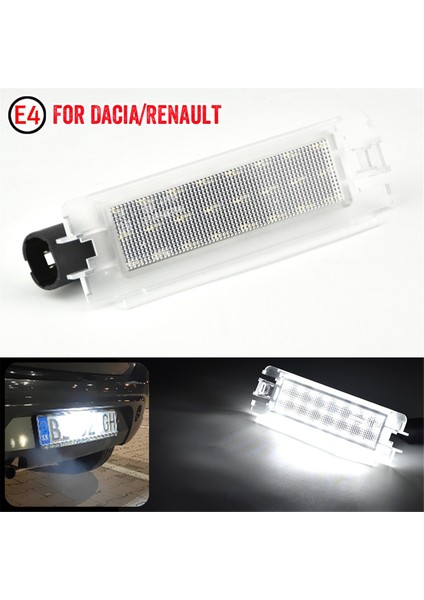 Renault Clio Iı 2001.5-2004 Dacia Logan 2004-2012 Sandero 2008-2012 Plaka Lambası Etiket Lambası 7700433414 (Yurt Dışından)