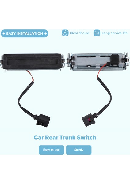 Araba Arka Bagaj Anahtarı Basmalı Düğme Elektrikli Kapak Kilidi Aktüatörü Vw Polo Classic Passat Suran 3B9827566A 3B9827566D (Yurt Dışından) indirimleri
