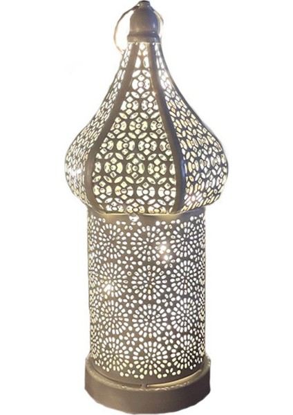 Boş Retro Fener Fas Boho Boş Oymalı Kablosuz Taşınabilir Masa Lambası Romantik Atmosfer Işığı Ev Dekoru Için (Yurt Dışından)