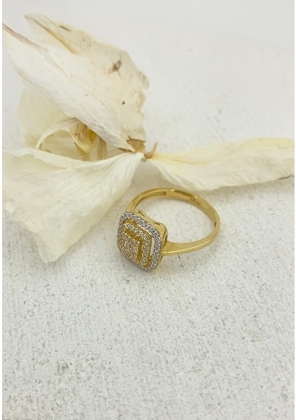 14 Ayar Altın Baget Yüzük