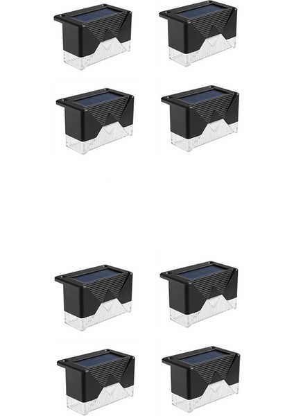 8 Adet LED Güneş Enerjili Merdiven Lambası IP65 Su Geçirmez Açık Güneş Güverte Işıkları Bahçe Yolu Yard Veranda Adım Adım Çit Lambaları (Yurt Dışından)