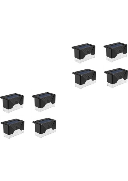 8 Adet LED Güneş Enerjili Merdiven Lambası IP65 Su Geçirmez Açık Güneş Güverte Işıkları Bahçe Yolu Yard Veranda Adım Adım Çit Lambaları (Yurt Dışından)