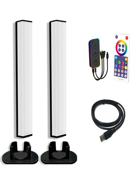 Wifi Akıllı LED Işık Çubuğu Rgb Atmosfer Işığı Müzik Senkronizasyon Tv Duvar Bilgisayar Oyun Odası Dekorasyon Gece Lambası (Yurt Dışından)
