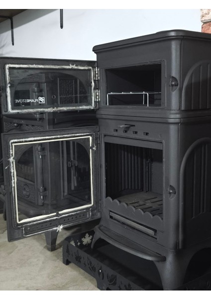 FS-023-AK Modena Lüx Oven Alttan Küllüklü Döküm Soba