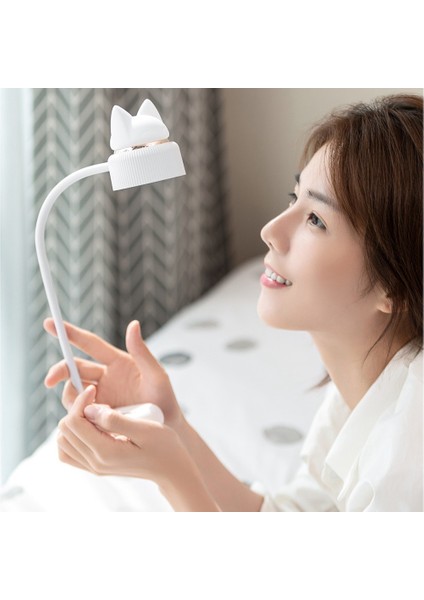 LED Masa Lambası 360° Esnek Hortum Göz Bakımı Masa LAMBASI1200MAH, Yatak Odası Ofis Yurt Okuma Için USB Şarj Portu ile B (Yurt Dışından)