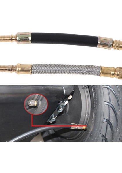 Elektrikli Scooter Gaz Dolu Uzatma Borusu Hava Nozulu Şişirilebilir Kordon Nozulu Xiaomi Scooter M365, Kauçuk (Yurt Dışından) modelleri