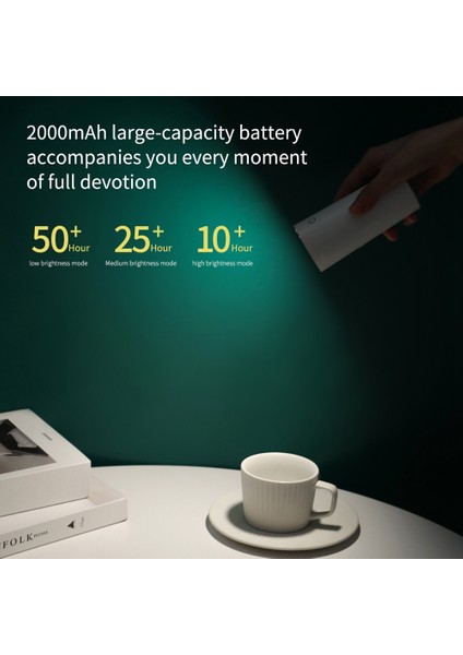 Masa Lambası LED Göz Koruması Okuma Lambası Yaratıcı Gün Batımı Lambası Gece Lambası USB Şarj Edilebilir Çok Fonksiyonlu Masa Lambası (Yurt Dışından)