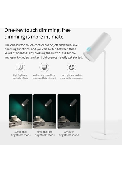 Masa Lambası LED Göz Koruması Okuma Lambası Yaratıcı Gün Batımı Lambası Gece Lambası USB Şarj Edilebilir Çok Fonksiyonlu Masa Lambası (Yurt Dışından)