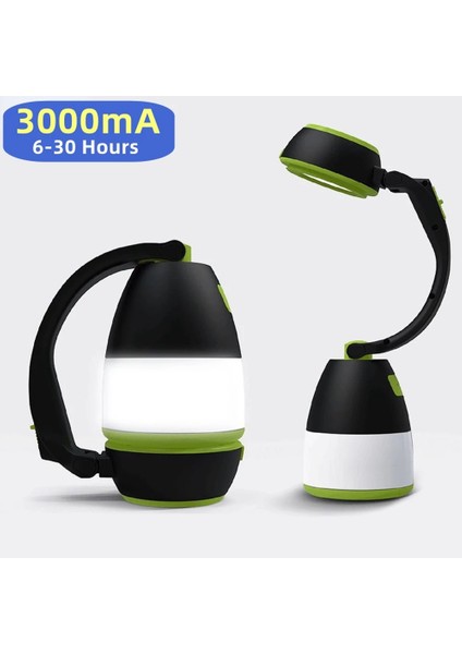 3'ü 1 Arada Çok Işlevli LED Kamp Işıkları USB Şarj Edilebilir Acil Durum El Feneri Iç Mekan Masa Lambası Dış Mekan Kamp Işıkları (Yurt Dışından)
