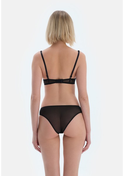 Siyah Önü Zigzag ve Aksesuar Detaylı Dantelli Sütyen fiyatları