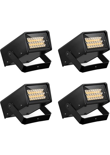 4 Parça Strobe Parti Işıkları, Parlak LED Strobe Işıkları Mini Parti Işıkları Ayarlanabilir Flaş Hızı Kontrolü Parti Sahnesi (Yurt Dışından)