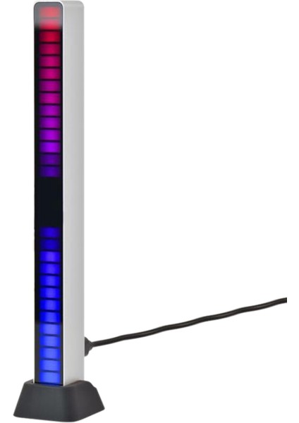 Rgb Ses Kontrol Alıcı Ritim Işığı Sesle Etkinleştirilen Alıcı Ritim Işığı 32 Bit Müzik Renkli LED Şerit Işığı (Yurt Dışından)