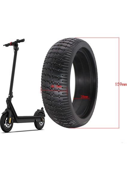 6,5 Inç Katı Tekerlekler Elektrikli Scooterlar, Bebek Arabaları Için 6,5 Inç Patlamaya Dayanıklı Şişirilemeyen Lastik Tekerlekler (Yurt Dışından)