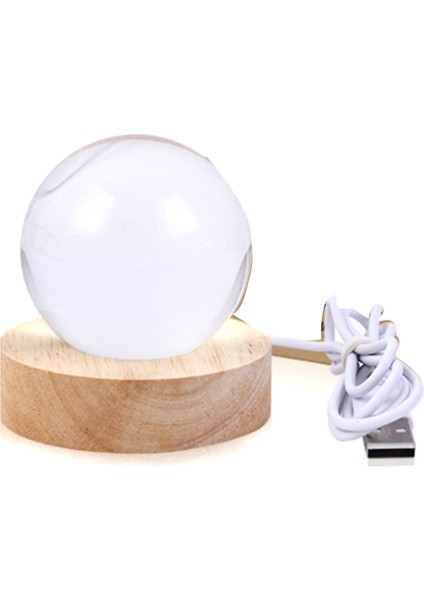 Parlayan Gezegen Galaxy Astronot Kristal Top Gece Işıkları USB Güç Sıcak Başucu Işık Noel Çocuk Hediye Gece Lambası (Yurt Dışından)