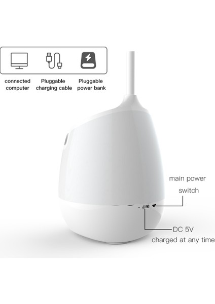Gece Lambası Şarj Edilebilir Kitap Okuma Işığı Bluetooth Ses Rgb Renkli Masa Lambası Ev Ofis Için LED Masa Lambası (Yurt Dışından)