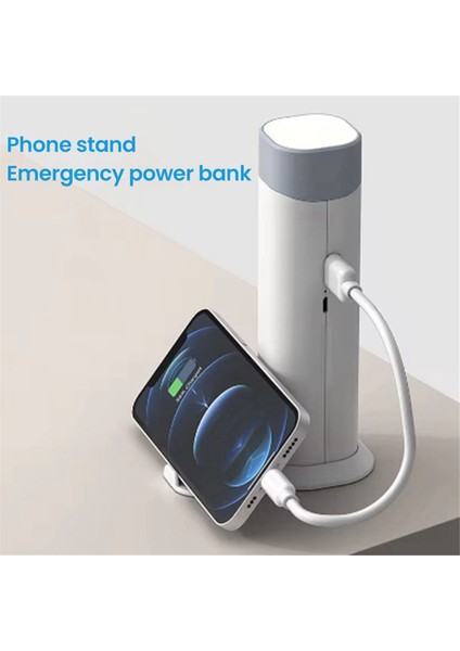 Taşınabilir LED Öğrenme ve Okuma Küçük Masa Lambası ile Beyaz Mini Power Bank Aileler Için Uygun 1200 Mah (Yurt Dışından) indirimleri