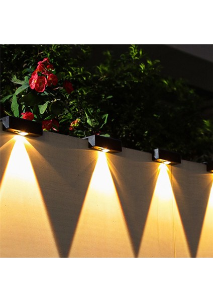 Açık Hava Güneş Enerjili Işıklar Güneş Işığı Bahçe Çit Lambası LED Su Geçirmez Güneş Enerjili Merdiven Işığı Yukarı ve Aşağı Avlu Sokak Duvar Lambası (Yurt Dışından)
