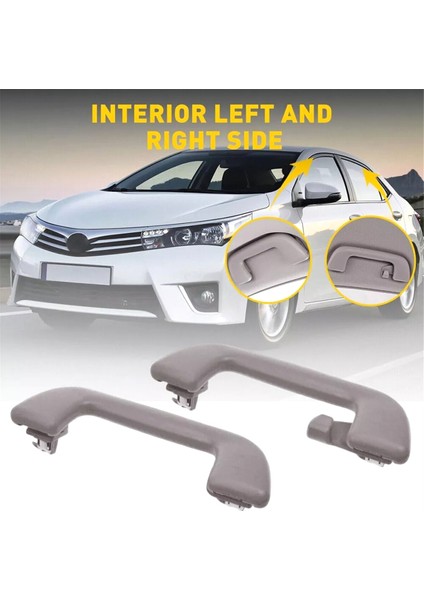 Toyota Corolla Yaris Rav4 74610-52020, 74610-52030 Için 4 Adet Ön ve Arka Iç Tavan Tavan Çekme Kolu (Yurt Dışından)