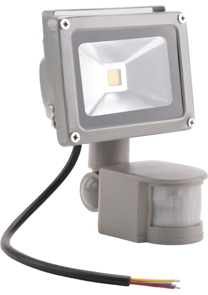 Sıcak Beyaz LED Spot Işığı LED Aydınlatmalı ve Pır Hareket Sensörlü Spot Işığı (10 Watt) (Yurt Dışından)