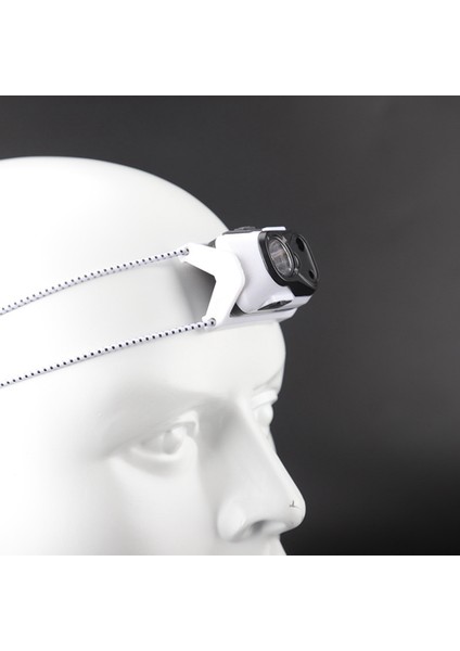 Cob Far LED Algılama Kırmızı Işık Balıkçılık Far Mini USB Far Dahili Pil Çok Fonksiyonlu Hafif (Yurt Dışından)