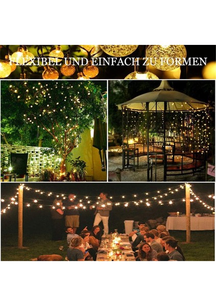 Güneş Dize Işıklar Açık 50 LED Su Geçirmez Kristal Küre Işıklar Bahçe Yard Düğün Dekor Için (Yurt Dışından) fırsatları