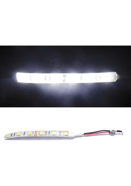 5 Adet 10 cm Su Geçirmez Beyaz 5050 LED Şerit Işıklar Dc 12 V Karavan Tekne Araba (Yurt Dışından)