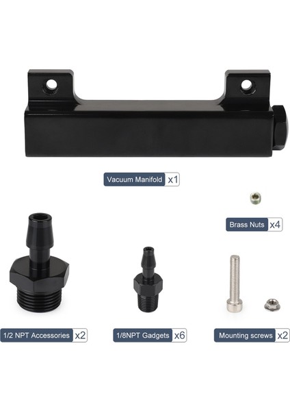 Port Vakum Bloğu Emme Manifoldu Kiti Yakıt Atık Kapısı Turbo Boost 1/8npt Boost Kontrolörleri ve Ölçerler Için, Yarış Için (Yurt Dışından)