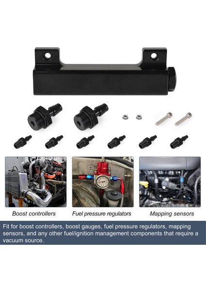 Port Vakum Bloğu Emme Manifoldu Kiti Yakıt Atık Kapısı Turbo Boost 1/8npt Boost Kontrolörleri ve Ölçerler Için, Yarış Için (Yurt Dışından)