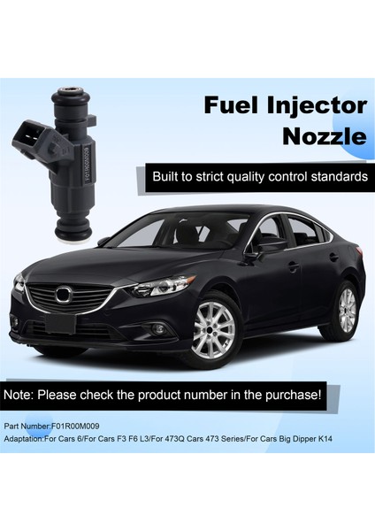 Mazda 6 Byd F3 L3 437 437Q Chery Suzuki Big Dipper K14 F01R00M009 Yakıt Besleme Sistemi Için 4 Adet Yakıt Enjektörü (Yurt Dışından)
