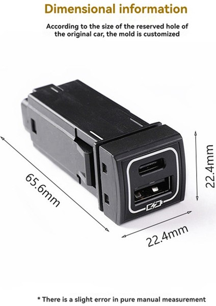 Toyota Land Cruiser 250 Prado LC250 FJ250 2024 2025 Araba Usb+Qc3.0 Hızlı Şarj Cihazı Iç Aksesuarlar (Yurt Dışından) modelleri