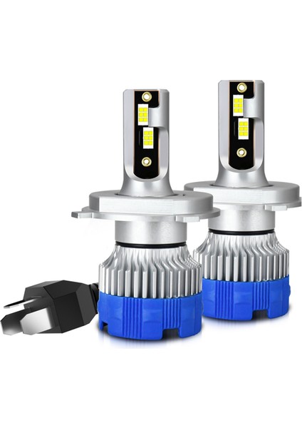 H4 LED Sis Farı Ampulleri, Araba Farı Canbus Işığı, 50W 5000LM 6000K Soğuk Beyaz Işık, Arabalar Için Drl Değişimi (Yurt Dışından)