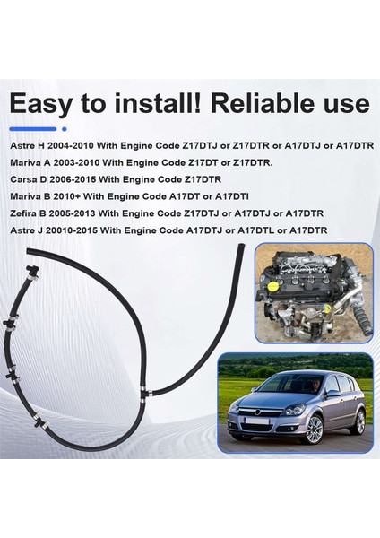 Yakıt Sızıntı Borusu 55578366 Vauxhall Meriva Astra Corsa Zafira 1.7 97376655 (Yurt Dışından) fırsatları