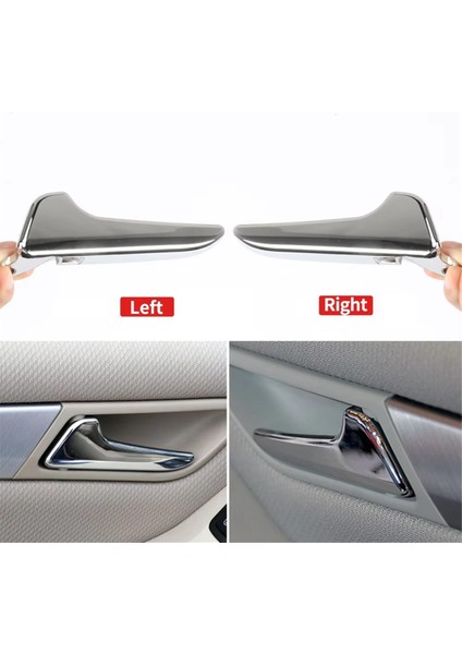 Mercedes Benz Ab Clas W169 W245 Araç Iç Kapı Kolları Krom Kaplamalı 1697600308 1697600408 Sol Sağ (Yurt Dışından)