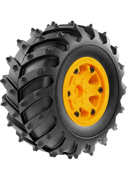 4 Adet 128MM 1/10-Monster Beadlock Tekerlek Jantı Lastik Seti 1/10 Rc Paletli Araba Trx4 D90 D110 Eksenel SCX10 Siyah (Yurt Dışından)