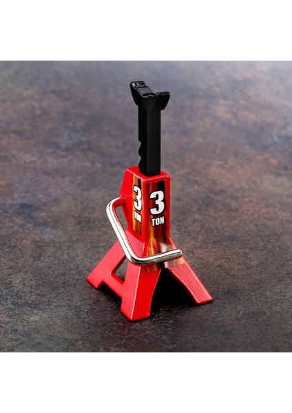 2 Adet Metal 3 Ton Simüle Kriko Yüksekliği Ayarlanabilir Tamir Braketi Sahne Aracı Kaldırma Krikosu 1/10 Trx4 D90 CC01 Rc Tırmanma Arabası Kırmızı (Oyuncak Model) (Yurt Dışından)