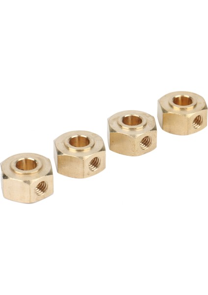 4 Adet Pirinç 12MM Altıgen Tekerlek Göbeği Adaptörü YK4102 YK4103 YK4082 YK6101 Yikong Rc Paletli Araba Yükseltme Parçaları (Yurt Dışından)