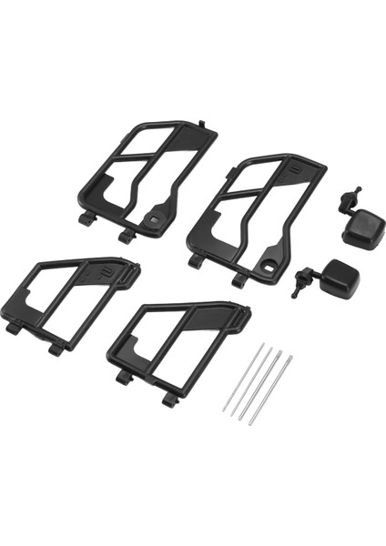 Rc Araba Plastik Boru Kapılar ve Dikiz Aynası 1:10 Rc Paletli Araba Eksenel SCX10 90046 Jeep Wrangler Sert Gövde Kabuğu Için (Yurt Dışından)