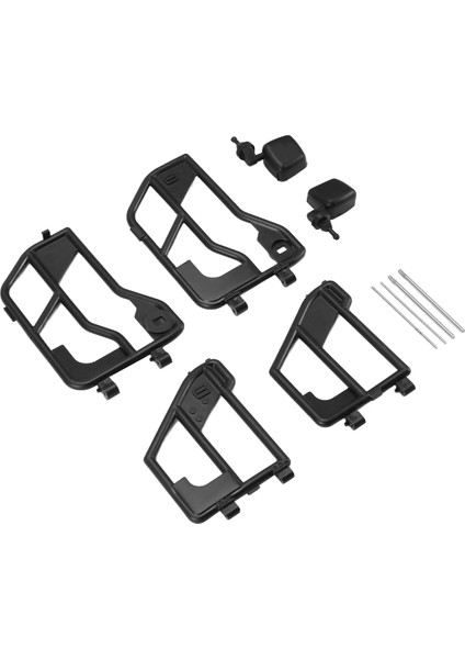 Rc Araba Plastik Boru Kapılar ve Dikiz Aynası 1:10 Rc Paletli Araba Eksenel SCX10 90046 Jeep Wrangler Sert Gövde Kabuğu Için (Yurt Dışından)